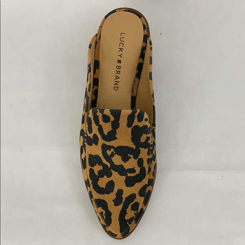 New Lucky Brand Margrete Leopard Print Mules